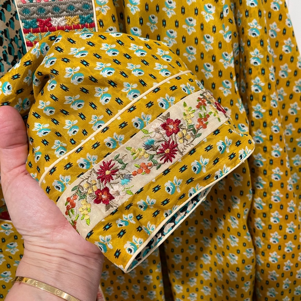 Johnny Was Multicolor Patchwork Robe - Picture 10 of 10